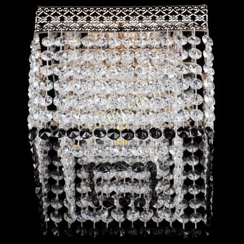 Люстра Квадрат Венеция №1 черная в Сочи Гусь Хрустальный