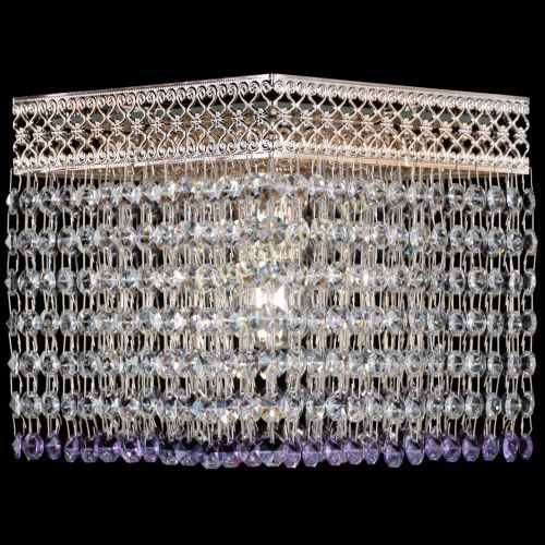 Люстра Квадрат Венеция №1 фиолетовая в Сочи Гусь Хрустальный