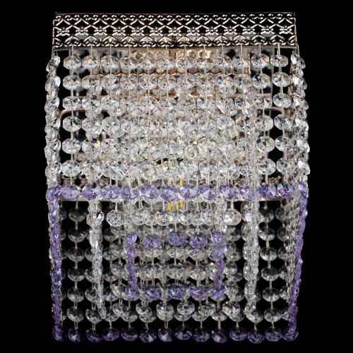 Люстра Квадрат Венеция №1 фиолетовая в Сочи Гусь Хрустальный