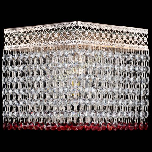 Люстра Квадрат Венеция №1 красная в Сочи Люстра Квадрат Венеция №1 красная в Сочи