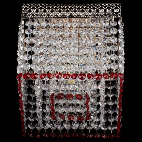 Люстра Квадрат Венеция №1 красная в Сочи Гусь Хрустальный