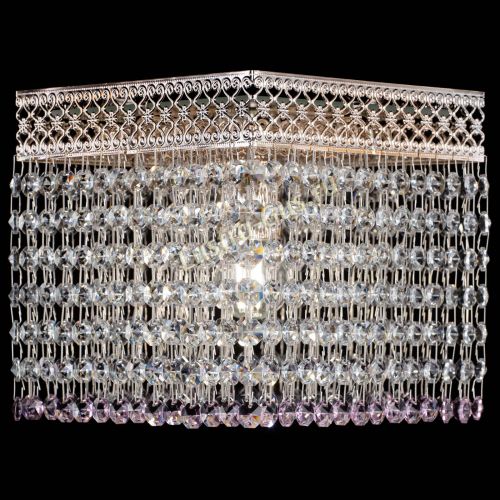 Люстра Квадрат Венеция №1 розовая в Сочи Гусь Хрустальный