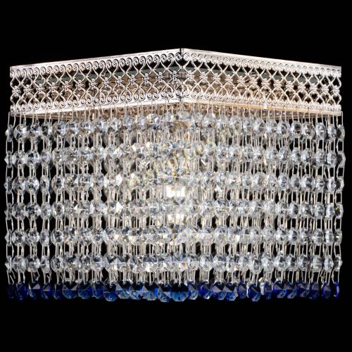 Люстра Квадрат Венеция №1 синяя в Сочи Гусь Хрустальный