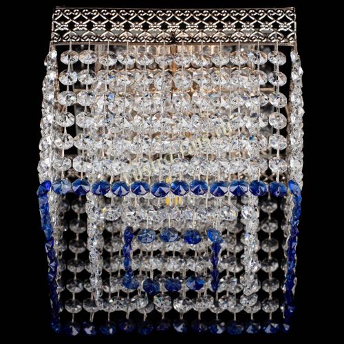 Люстра Квадрат Венеция №1 синяя в Сочи Гусь Хрустальный