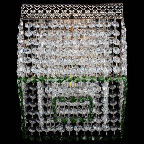 Люстра Квадрат Венеция №1 зеленая в Сочи Гусь Хрустальный