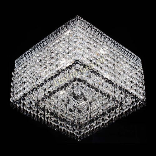 Люстра Квадрат Венеция №3 черная в Сочи Гусь Хрустальный