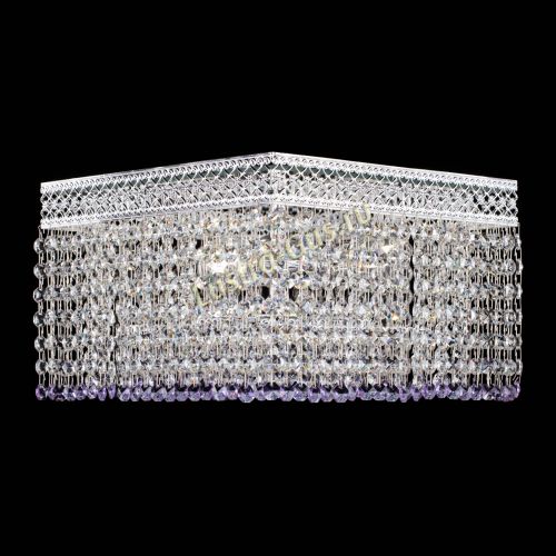 Люстра Квадрат Венеция №3 фиолетовая в Сочи Гусь Хрустальный