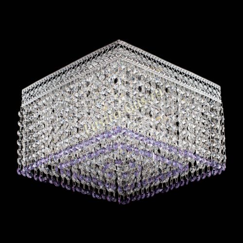 Люстра Квадрат Венеция №3 фиолетовая в Сочи Гусь Хрустальный