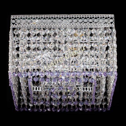 Люстра Квадрат Венеция №3 фиолетовая в Сочи Гусь Хрустальный