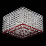 Люстра Квадрат Венеция №3 красная в Сочи