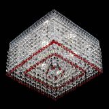 Люстра Квадрат Венеция №3 красная в Сочи