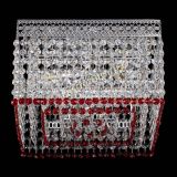 Люстра Квадрат Венеция №3 красная в Сочи