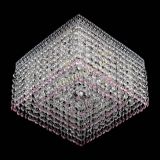 Люстра Квадрат Венеция №3 розовая в Сочи