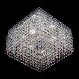 Люстра Квадрат Венеция №3 розовая в Сочи