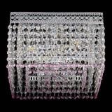 Люстра Квадрат Венеция №3 розовая в Сочи