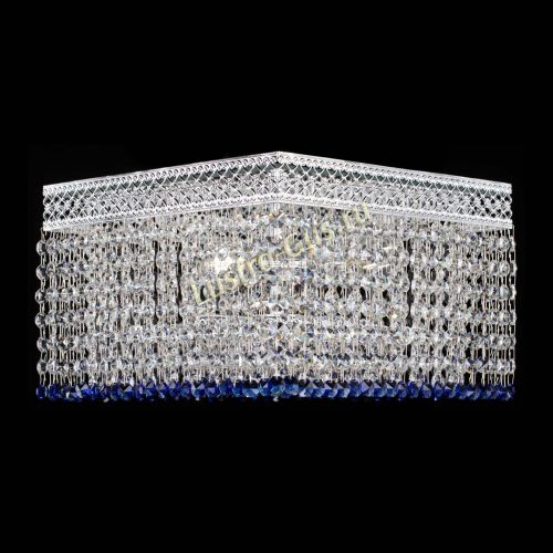 Люстра Квадрат Венеция №3 синяя в Сочи Гусь Хрустальный