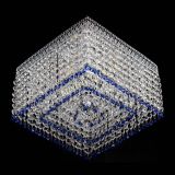 Люстра Квадрат Венеция №3 синяя в Сочи