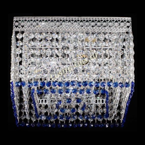 Люстра Квадрат Венеция №3 синяя в Сочи Гусь Хрустальный