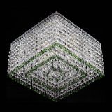 Люстра Квадрат Венеция №3 зеленая в Сочи