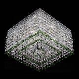 Люстра Квадрат Венеция №3 зеленая в Сочи