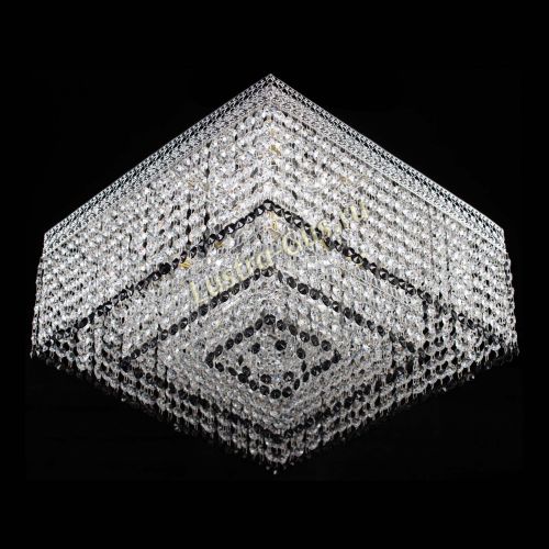 Люстра Квадрат Венеция №5 черная в Сочи Гусь Хрустальный