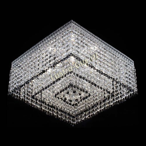 Люстра Квадрат Венеция №5 черная в Сочи Гусь Хрустальный