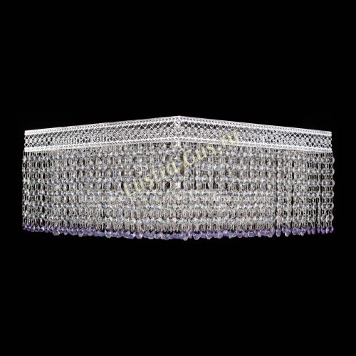 Люстра Квадрат Венеция №5 фиолетовая в Сочи Гусь Хрустальный