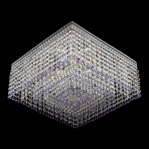 Люстра Квадрат Венеция №5 фиолетовая в Сочи Гусь Хрустальный