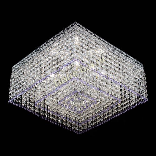 Люстра Квадрат Венеция №5 фиолетовая в Сочи Гусь Хрустальный