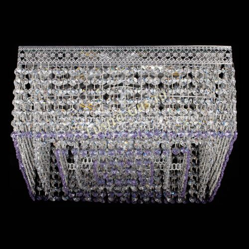 Люстра Квадрат Венеция №5 фиолетовая в Сочи Гусь Хрустальный