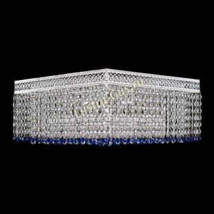 Люстра квадратная Квадрат Венеция №5 синяя