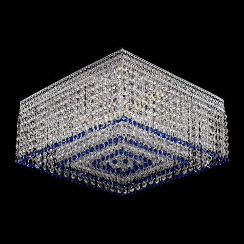 Люстра Квадрат Венеция №5 синяя в Сочи Гусь Хрустальный