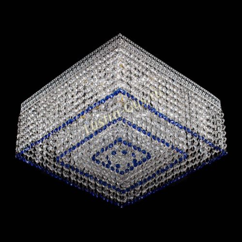 Люстра Квадрат Венеция №5 синяя в Сочи Гусь Хрустальный