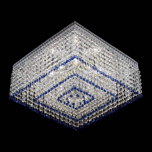 Люстра Квадрат Венеция №5 синяя в Сочи Гусь Хрустальный