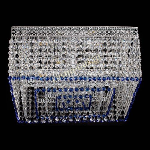 Люстра Квадрат Венеция №5 синяя в Сочи Гусь Хрустальный