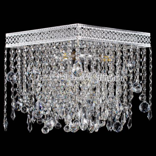 Люстра Квадрат Венеция капель №3 в Сочи Гусь Хрустальный