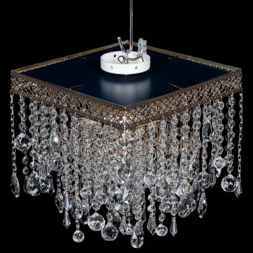 Люстра Квадрат Венеция капель №3 в Сочи Гусь Хрустальный