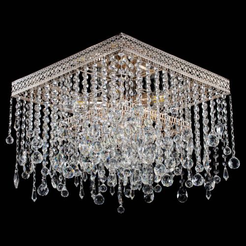 Люстра Квадрат Венеция капель №5 в Сочи Гусь Хрустальный