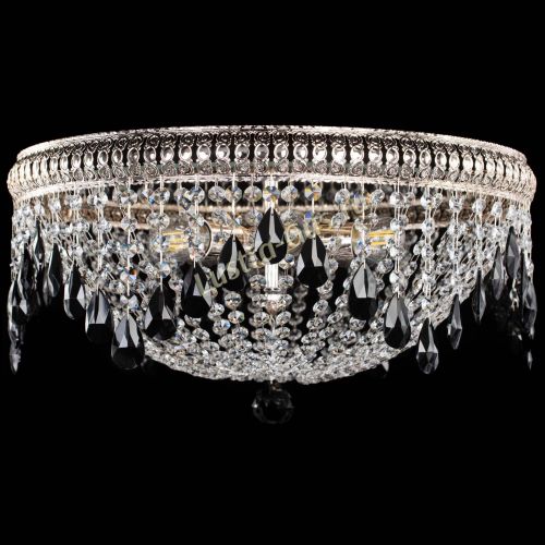 Люстра Лацио №5 журавлик черная в Сочи Гусь Хрустальный