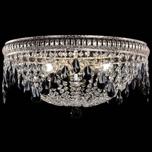 Люстра Лацио №5 журавлик черная в Сочи Гусь Хрустальный