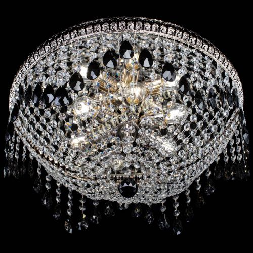 Люстра Лацио №5 журавлик черная в Сочи Гусь Хрустальный