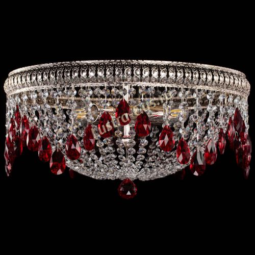 Люстра Лацио №5 журавлик красная в Сочи Гусь Хрустальный