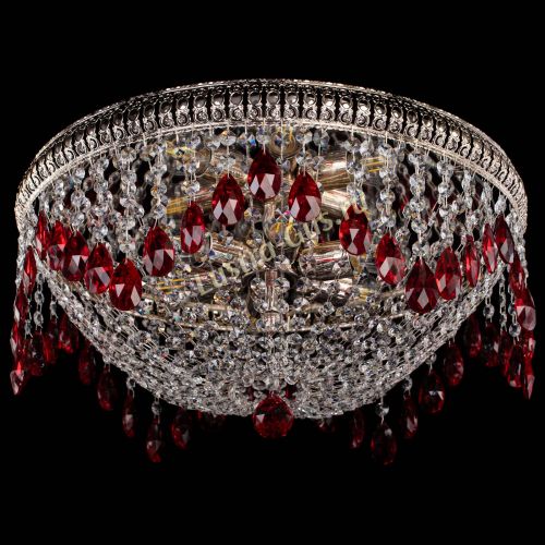 Люстра Лацио №5 журавлик красная в Сочи Гусь Хрустальный