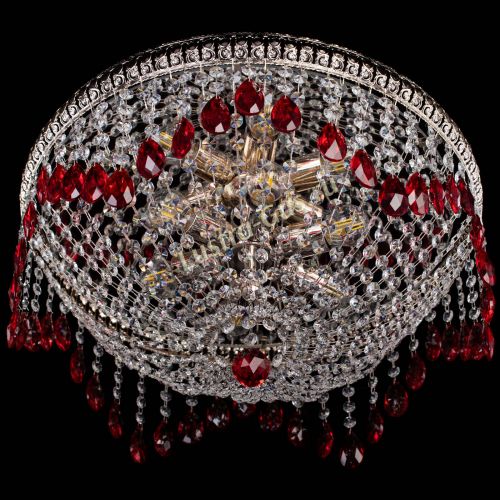 Люстра Лацио №5 журавлик красная в Сочи Гусь Хрустальный