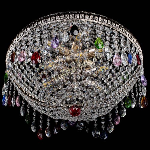 Люстра Лацио №5 журавлик разноцветная в Сочи Гусь Хрустальный