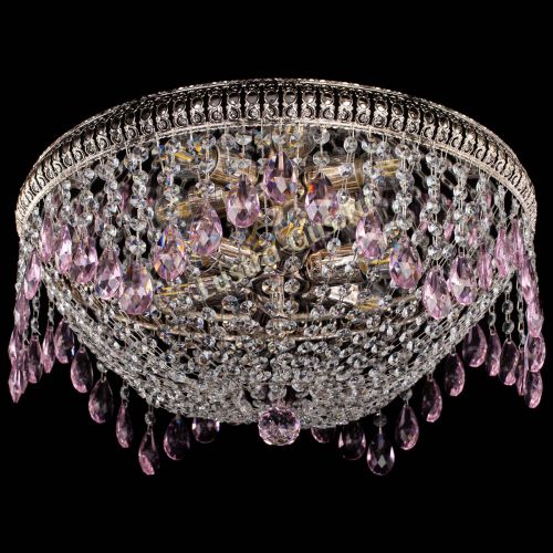 Люстра Лацио №5 журавлик розовая в Сочи Гусь Хрустальный