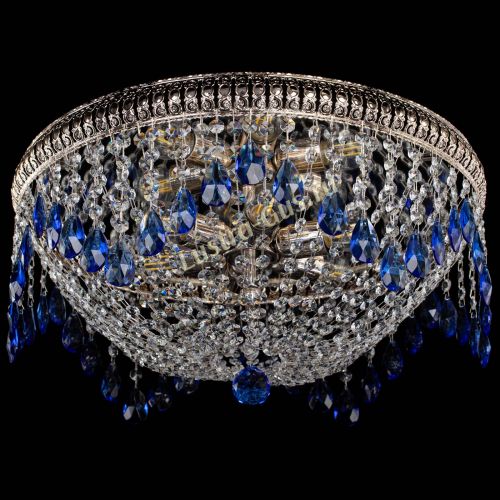 Люстра Лацио №5 журавлик синяя в Сочи Гусь Хрустальный