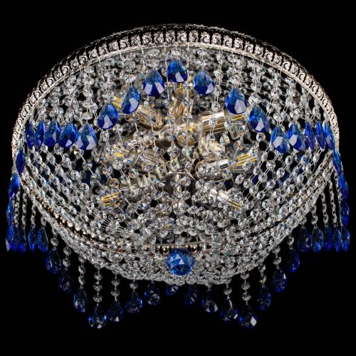 Люстра Лацио №5 журавлик синяя в Сочи Гусь Хрустальный