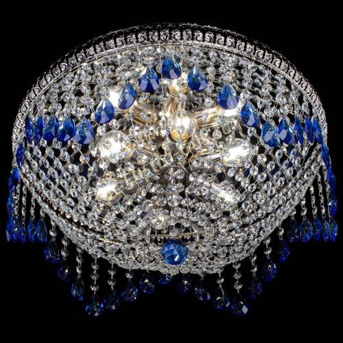 Люстра Лацио №5 журавлик синяя в Сочи Гусь Хрустальный