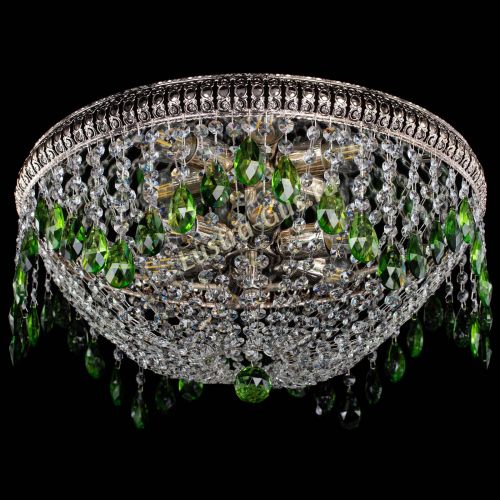 Люстра Лацио №5 журавлик зеленая в Сочи Гусь Хрустальный